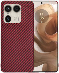 Techsuit Carbon Back Cover Σιλικόνης Κόκκινο (M...