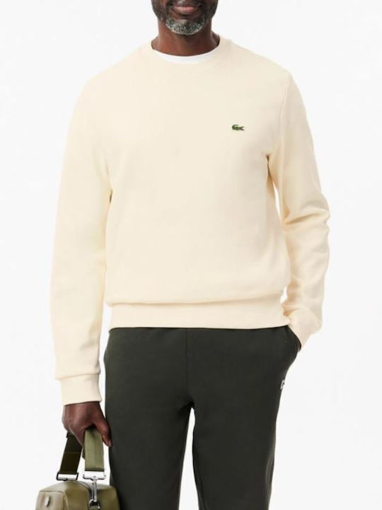Lacoste Φούτερ Ecru White