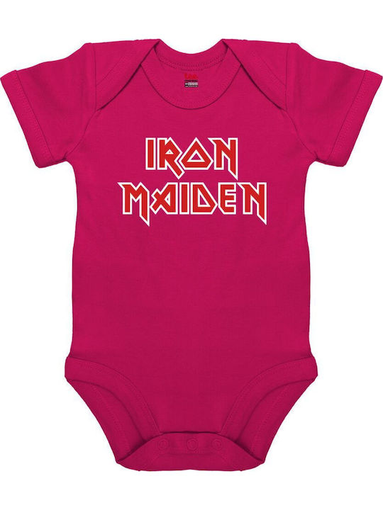 Koupakoupa Iron Maiden Къс ръкав Розов
