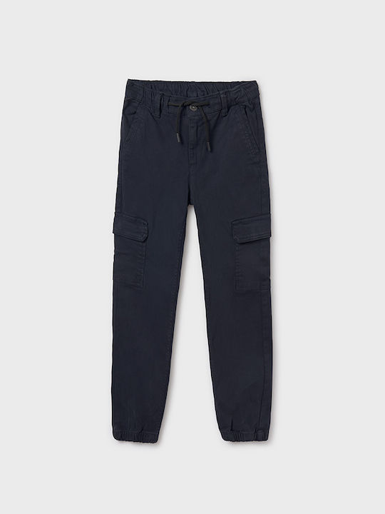 Mayoral Kids Cargo Trousers Navy Blue