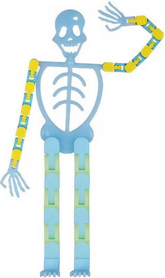 Phone Holder Adult Decompression Toy Halloween Skeleton Style Blue 17 Cm Length