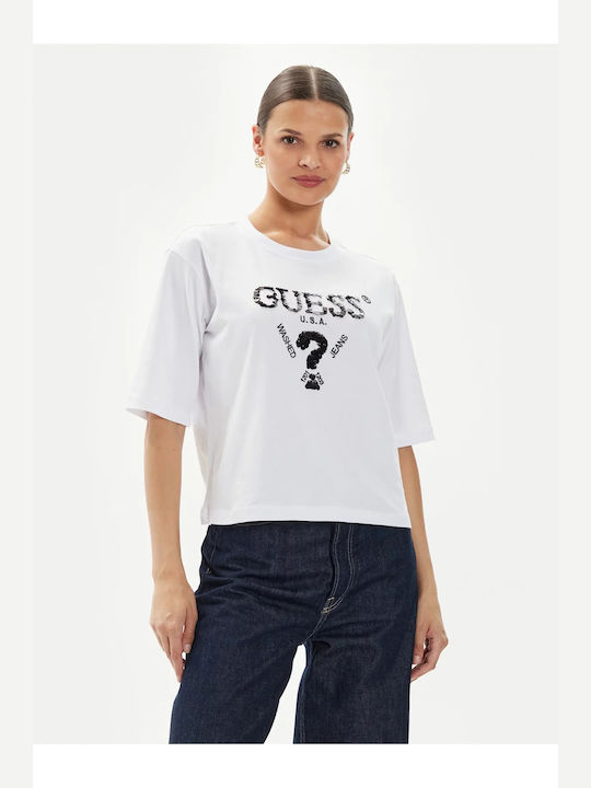 Guess I3z14 Γυναικείο T-shirt Pure White