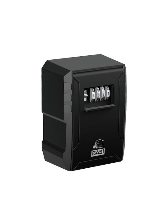 Basi SSZ 300 Wall-Mounted Combination Key Holder Metallic with Combination Dial 10x6.5x13.5cm