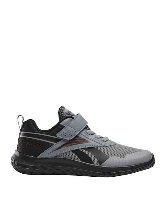 Rush Runner Rush Runner 5 PS Kids Sports Shoes Running with Hoop & Loop Closure Grey / Black