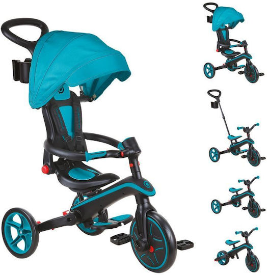 Globber Explorer Trike Πτυσσόμενο & Μετατρεπόμενο 4 σε 1 για 2-5 Ετών Μπλε