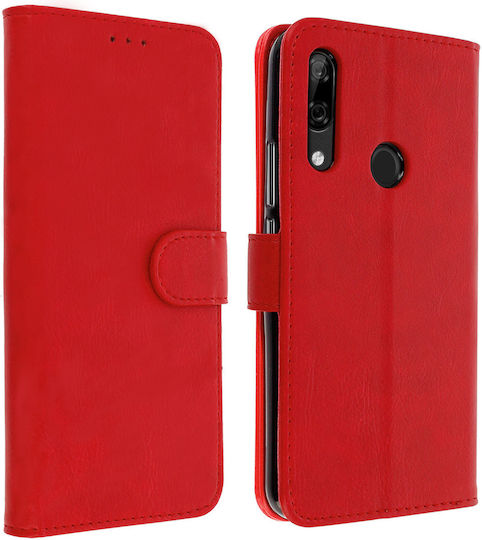 Флип калъф портфейл магнитна стойка Huawei P Smart Z Y9 Prime 2019 червен