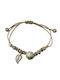 Women's Boho Bracelet with Ceramic Beads and Lotus