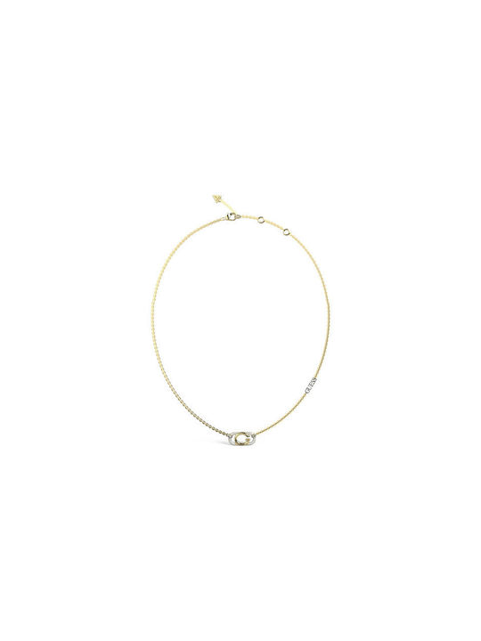 Guess Oh My G Necklace from Gold Plated Steel with Zircon