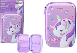Large Unicorn Pencil Case 3d Purple 23x15x5 Cm