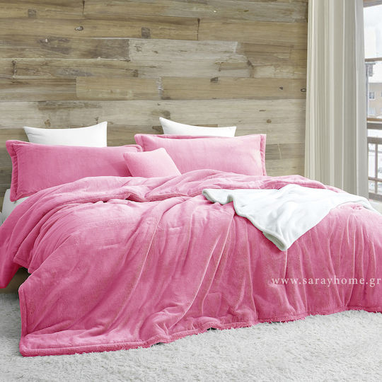 Saray Home Plüsch Elektrische Gitarren Super-Queen 220x240cm Rosa