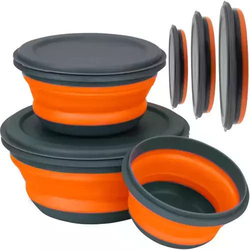 Ruhhy Set Cutii de Prânz Gri 3 Bucăți