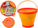 Universal Foldable Silicone Bucket Orange