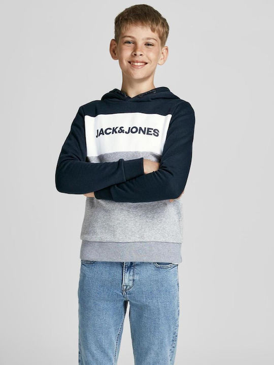 Kids Sweatshirt with Hood and Pockets Navy Blazer