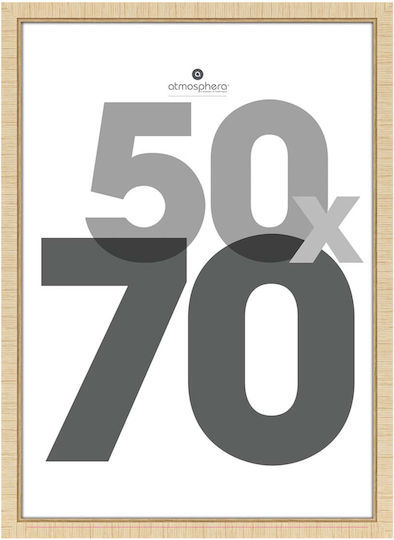 A-s Thea Wall-Mounted Wooden Photo Frame With Beige Frame