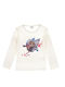 Superheroes Kids Blouse Long Sleeve Ecru