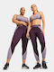 Women's Cropped Training Legging Purple