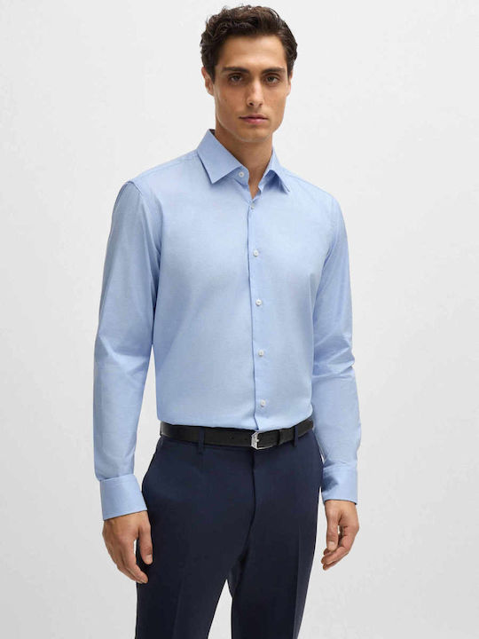 Hank Long-sleeved Cotton Shirt Light Blue