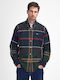 Bearpark Long-sleeved Cotton Shirt Checked Dark Blue