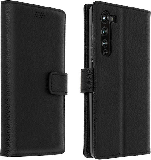 Husă tip portofel Sony Xperia 10 IV cu suport video, neagră