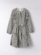 Children's Dress Checked Black