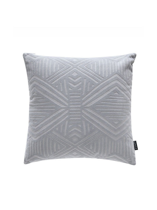 Kentia Μαξιλάρι Καναπέ Delilah Fleece Γκρι 45x45εκ.
