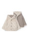 Kids Cardigan Cotton with Hood Beige