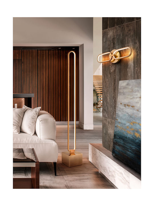 LED Floor Lamp Rose Gold