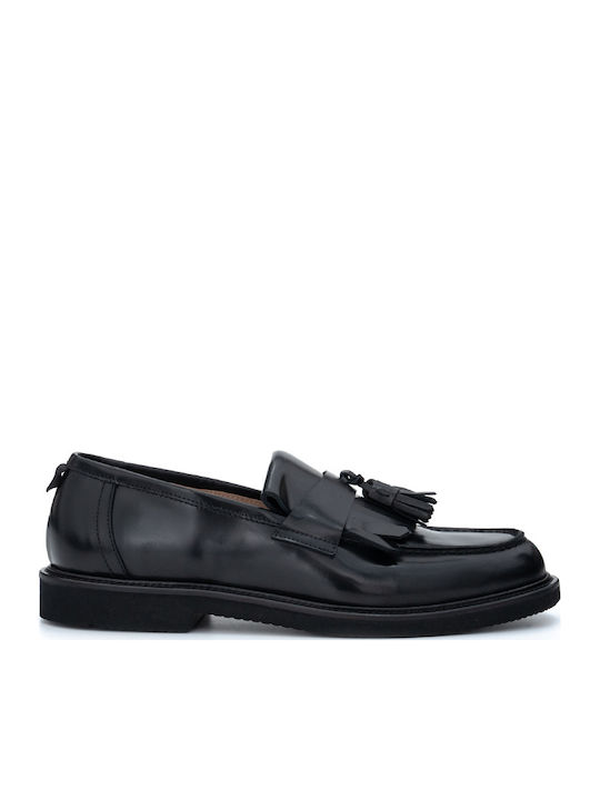 Men's Leather Loafers Black