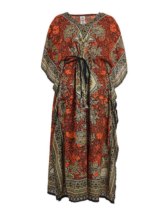 FantazyStores Women's Maxi Caftan Beachwear Multicolor