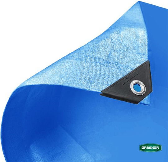 Grasher Waterproof Tarpaulin 120gr/m² 5x3m. Light Type Blue