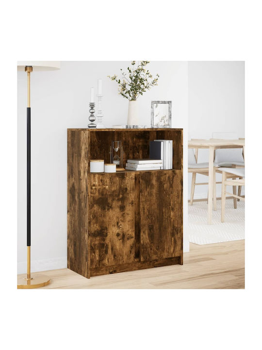 Sideboard made of Wood & Glass Oak 77x34x100cm