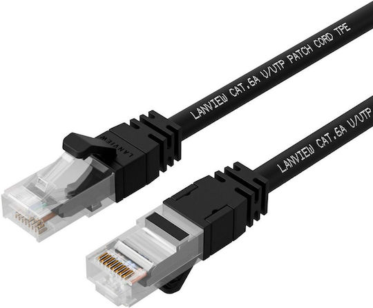 Lanview U/UTP Cat.6a Ethernet Network Cable 15m Black