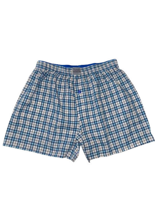 Namaldi Men's Boxer Blue Checkered