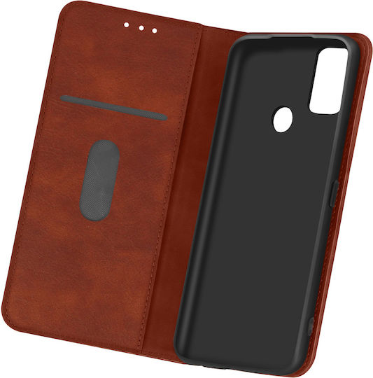 Flip Wallet Hülle Schlanke Abdeckung Oneplus Nord N10 5G Silikonhülle – Braun