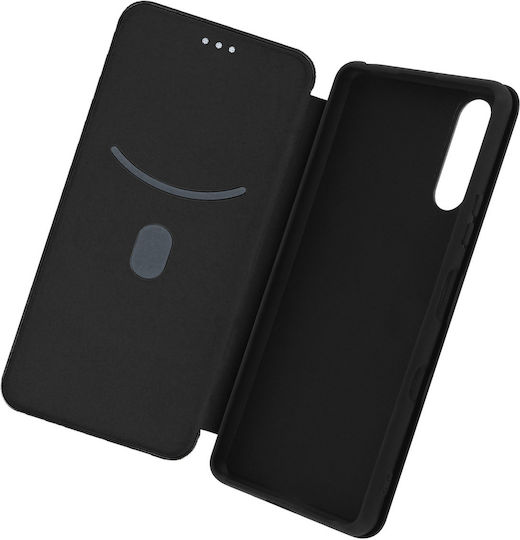 Folio Case Sony Xperia 10 Iii Card-holder & Stand Carbon Effect Black