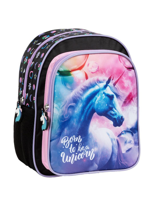 Derform Ghiozdan De Spate Școala Gimnazială- Liceu Cu Husă Pentru Sticlă De Apă Multicolor 24 x 14 x 29cm
