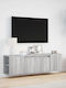 TV Stand with LED Lighting Gray Sonoma M135xD31xH39.5cm