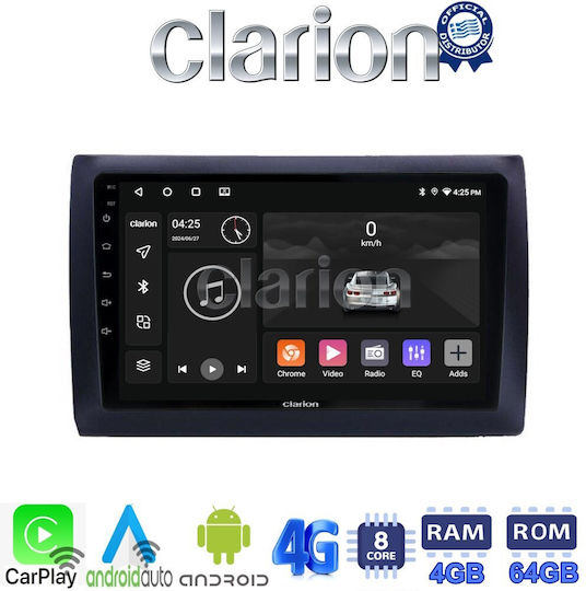 Clarion Car Audio System for Fiat Stilo 2001 > 2007 (Bluetooth/USB/WiFi/GPS/Apple-Carplay/Android-Auto) with Touch Screen 9"