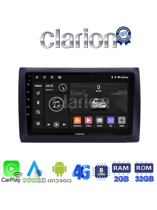Clarion Sistem Audio Auto pentru Fiat Stilo 2001 > 2007 (Bluetooth/USB/WiFi/GPS/Apple-Carplay/Android-Auto) cu Ecran Tactil 9"
