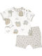 Kids' Set with Shorts Summer 2pcs Beige