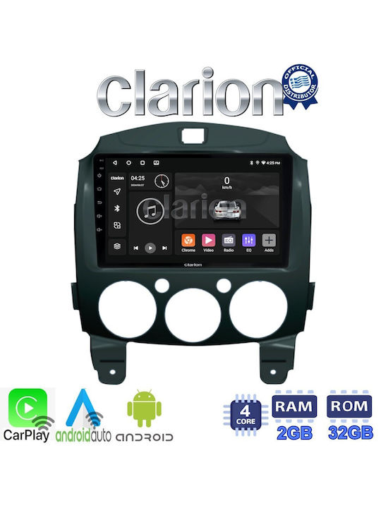 Clarion Ηχοσύστημα Αυτοκινήτου για Mazda 2 2007>2014 (Bluetooth/USB/WiFi/GPS/Apple-Carplay/Android-Auto) με Οθόνη Αφής 9.5"