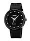 Skmei Men's Watch 44.8mm Chronograph Battery with Rubber Strap Black