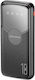 Awei P32K Power Bank 10000mAh with 2 USB-A Ports and USB-C Port Black
