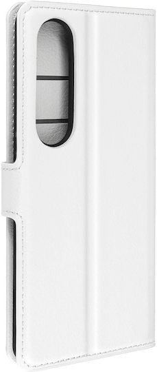 Avizar Hülle Sony Xperia 1 VI Wallet Flip Case mit Standfunktion Weiß