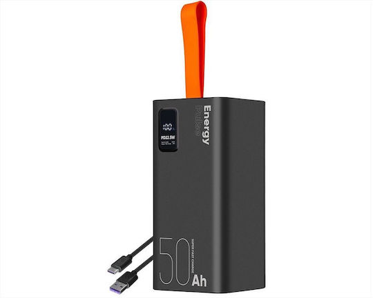 Obal:Me EnergyPulse Power Bank 50000mAh 22.5W με 2 Θύρες USB-A Μαύρο
