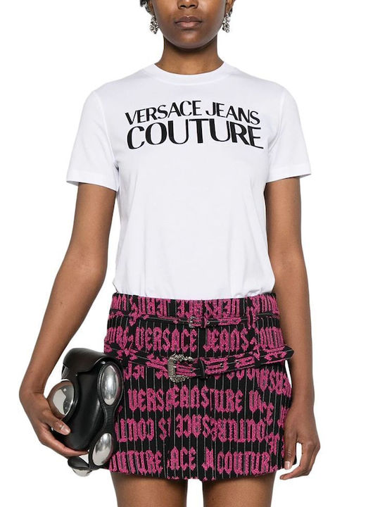 Versace Γυναικείο T-shirt Λευκό-μαύρο