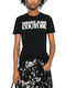Damen T-Shirt White-Black
