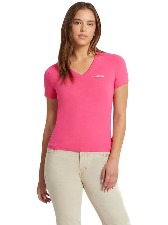 Guess Γυναικείο T-shirt Φούξια