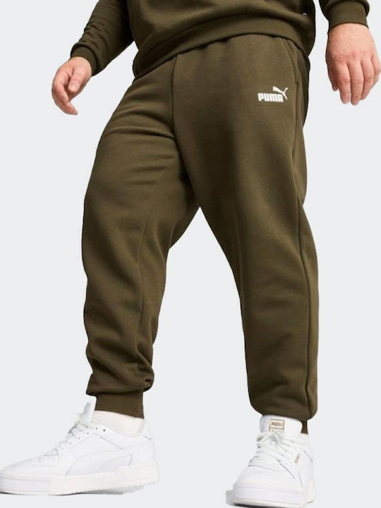 PUMA Παντελόνι Φόρμας με Λάστιχο Χακί