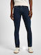 Luke Ανδρικό Παντελόνι Τζιν με Slim Tapered Εφαρμογή Dark Blue